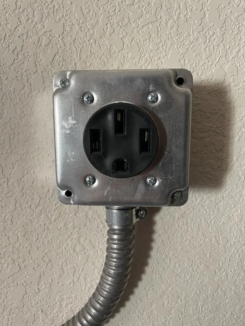 NEMA 14-50 outlet installed for Electrical Panel Upgrade in David City